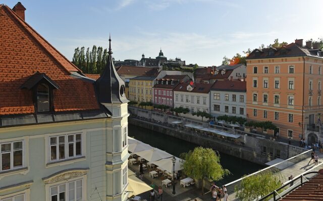 Tromostovje IV In Heart Of Ljubljana