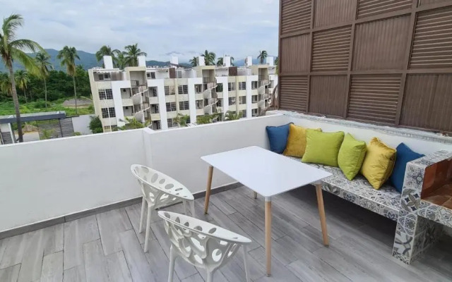 Moderno depa con terraza y vista extraordinaria