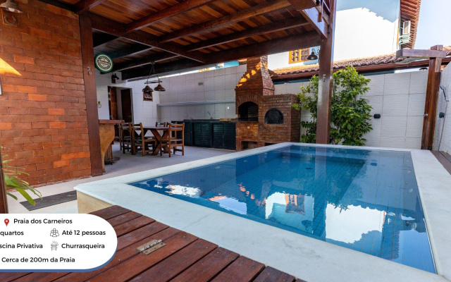 Casa com 4Suítes, churrasq+Piscina privativa-SH014