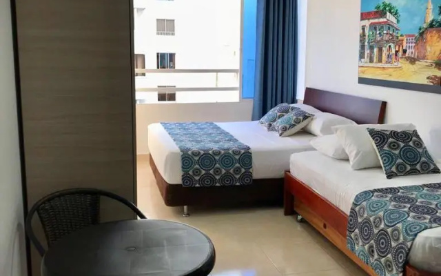 Apto con Balcón y Vista al Mar - Hotel in Cartagena - Photo 3