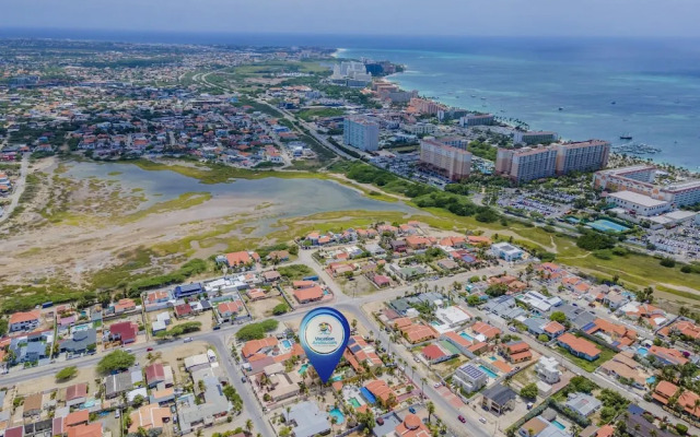Serene Designer Gem Walk to Beach Strip Pool