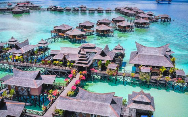 Mabul Water Bungalows – Outside – Semporna