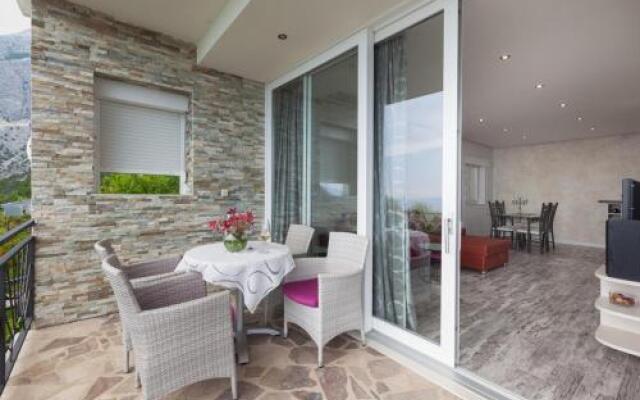 ctbv103 Holiday home with private pool Wi Fi internet access air condition in Baška Voda Makarska