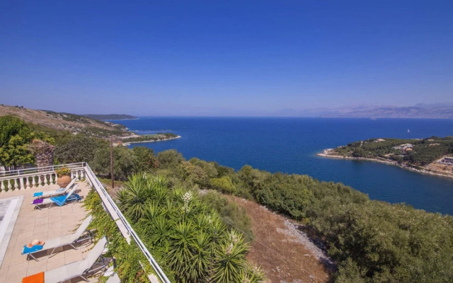 Villa Agathi with amazing view and pool