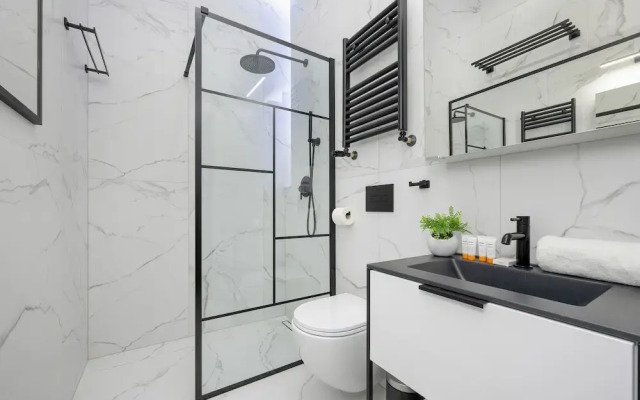 Grey and Red Apartment by Renters