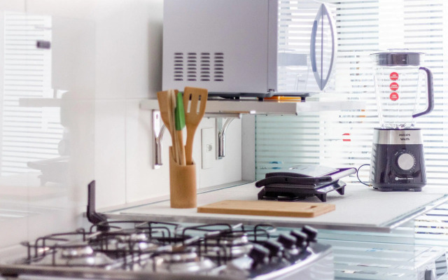 Apê iluminado e com vista alta no Brás