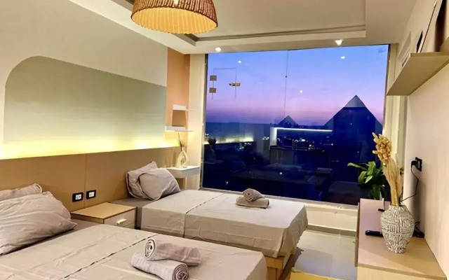 Middle East pyramids view