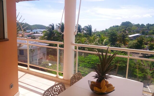 Apartment with One Bedroom in Les Trois-Îlets, with Wonderful Sea View, Furnished Garden And Wifi - 400 M From the Beach