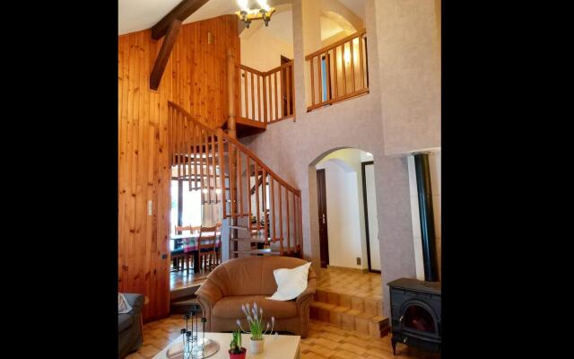 Appealing Chalet in St Jean de Vaux with Roofed Terrace