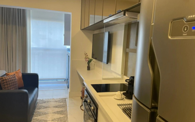 Studio de luxo mobiliado em Moema