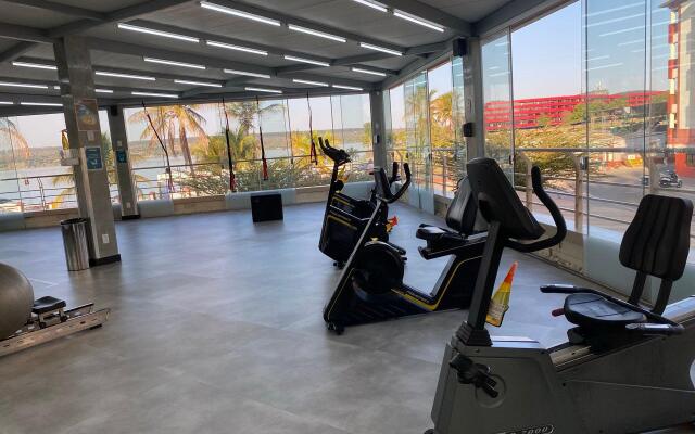 Flat Rosa encantador vista lago