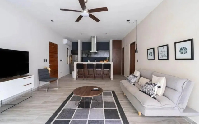 Cozy 1Bbrm +Garden and Private Pool Aldea Zama