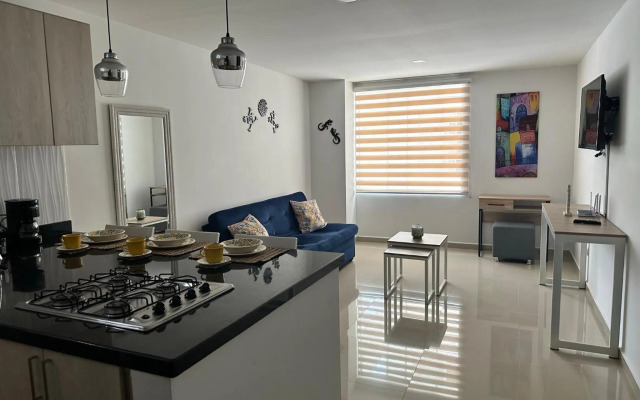 Precioso apartamento con piscina.