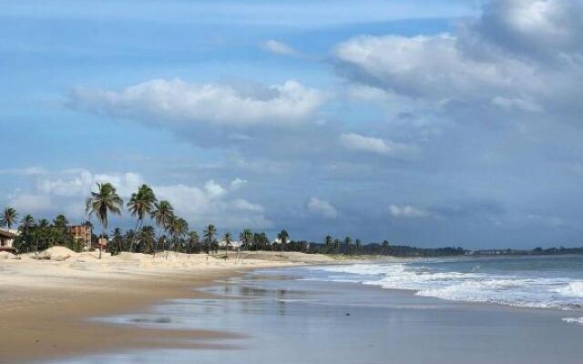 Flat de 1 quarto com linda vista-mar Pé-na-areia!