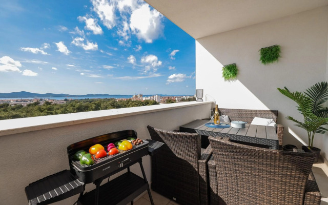 Stella Maris **** balcony, sea view, garage, BBQ