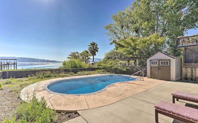 Waterfront Cottage w/ Private Pool & Lake View!