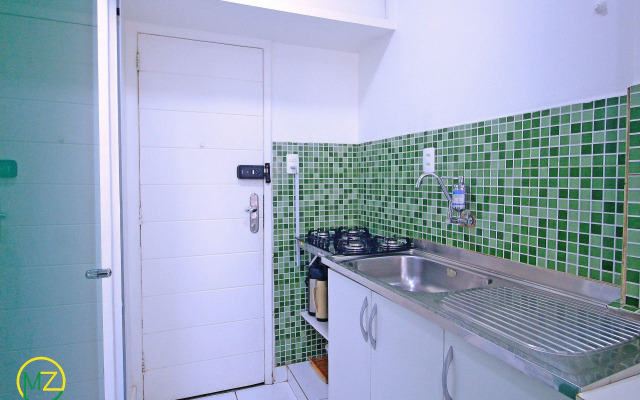 Studio vista mar para 4 pessoas em Copacabana