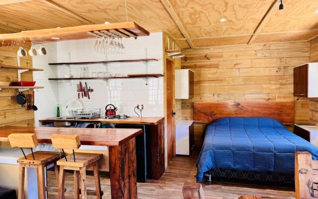 Cabañas entre montañas con tinajas calientes