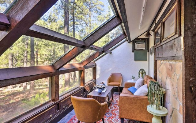 Woodsy Flagstaff Hideaway w/ Deck + Sunroom!