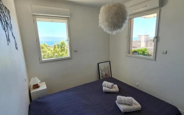 Appartement Ajaccio vue mer panoramique