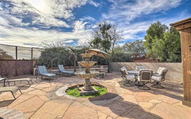 Tucson Home W/porch & Lavish Yard Near Trail Heads