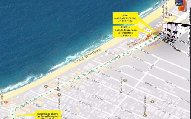 Apto. 2 quartos em Bombinhas (60 m da praia)