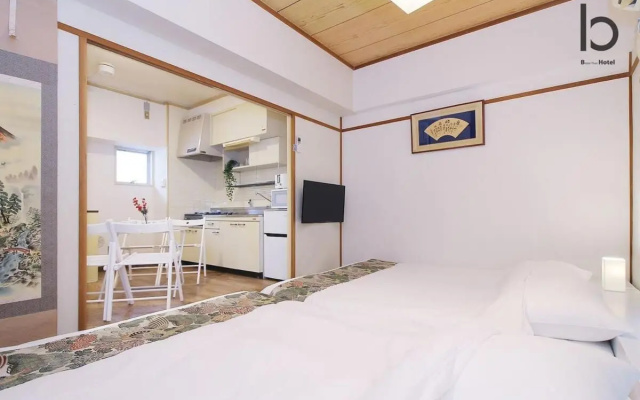 bHotel135 1 BR for 4 ppl mins walk to Peace Park – Guest Rooms – Hiroshima