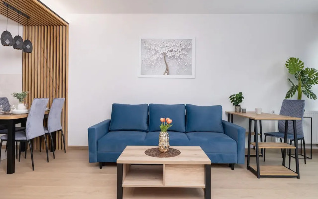 Dark Blue Apartment in Kraków by Renters