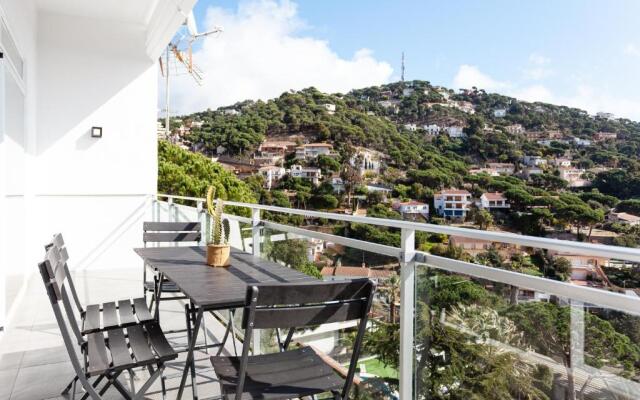 holiday house in a garden with view