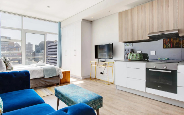 Eclectic Blue City View Apartment