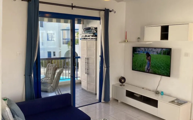 Paphos Blue Tasteful Apartment Complex Pool View