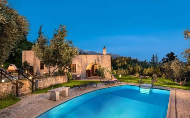 Villa Aloni-traditional Stone Villa With Nice View,pool and Garden