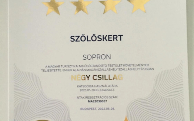 Szőlőskert Apartman 8 fős