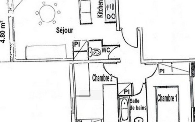 Appartement Bagnères-de-Luchon, 3 pièces, 4 personnes - FR-1-313-128