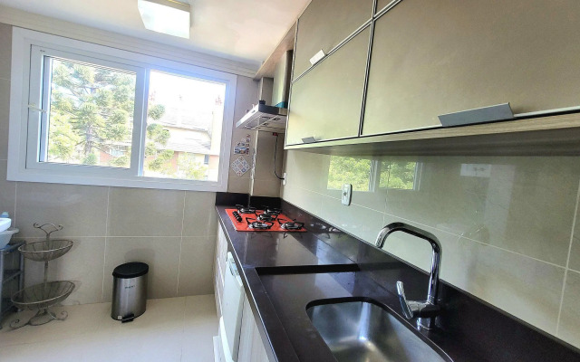 Apartamento encantador com lareira interna no Centro de Canela