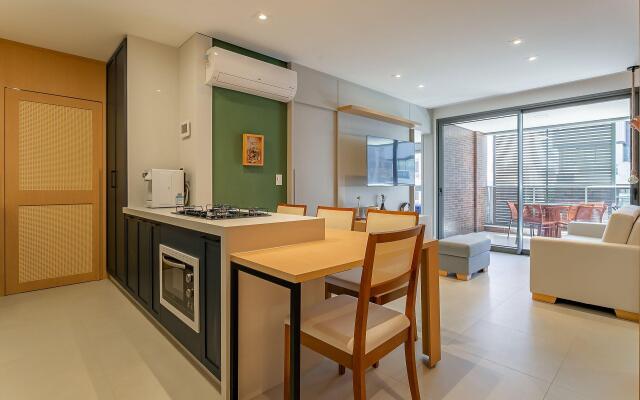 Vista parcial do MAR na varanda em Jurerê #JA24