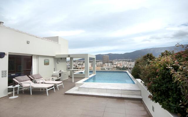 Lycabettus penthouse, panorama roof garden & pool
