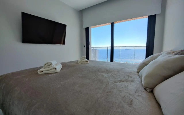 SUNSET WAVES blue sky apartment