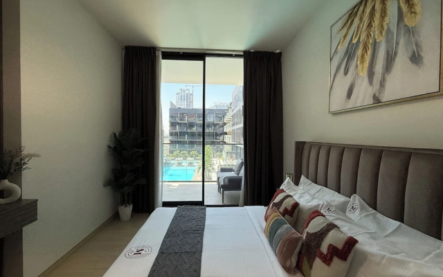 Manzil-1BR in JVC with Pool View