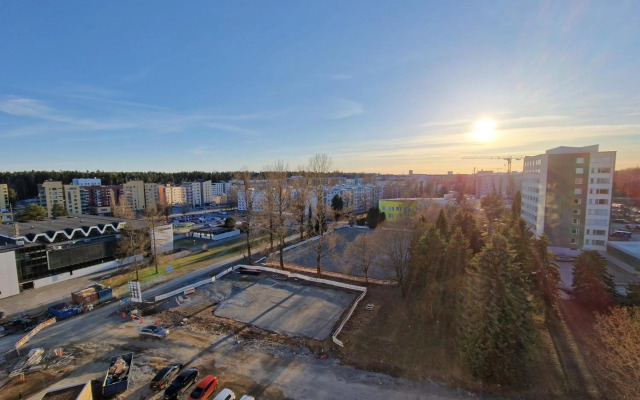 62m2 10th floor modern apartment with sauna and view