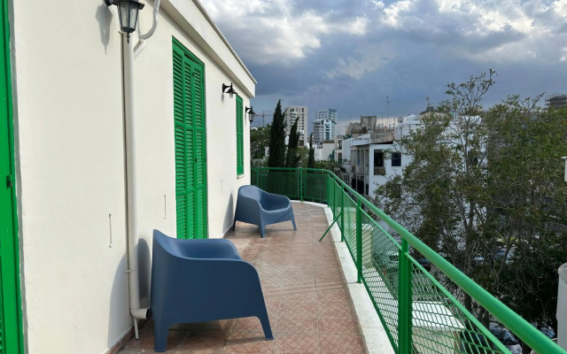 City center studio with terrace view