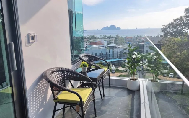 Bo403-great Seaview 1br With 2 Beds-big Balcony