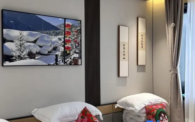Courtyard in Xuexiang · Charming · Luxury Wilderness Snow View Holiday Homestay (Erlanghe Branch – Guest Rooms – Mudanjiang