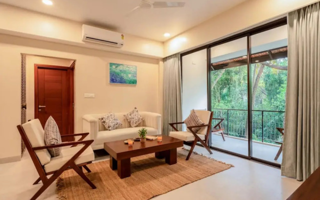 Sol Banyan by Hireavilla - 2BR w Pool in Candolim