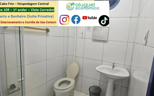 Cabo Frio - Hospedagem Central - Aluguel Economico