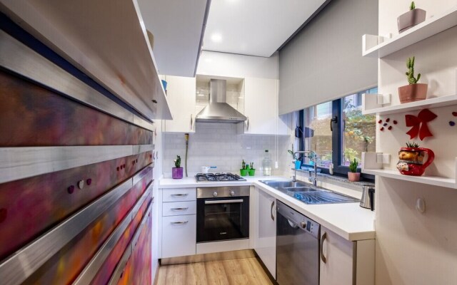 Flat With Rainbow Themed Interior in Goztepe