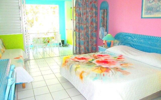 Studio in Le Gosier, With Wonderful sea View, Furnished Balcony and Wifi - 30 m From the Beach