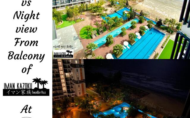 Sea + pool view + WiFi@ Iman Kazoku TimurBay Ville