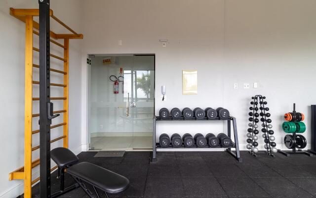 Belo apto pé na areia em Bombinhas CSD301