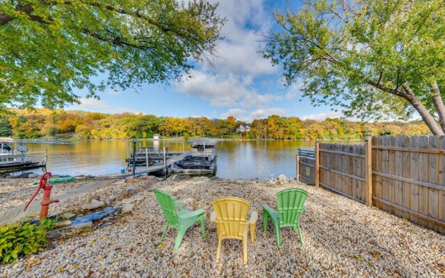 'rock River Retreat' w/ Dock & Seasonal Pool!